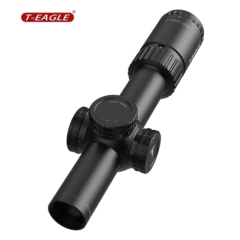 T-EAGLE Tactical Riflescope Spotting Scope for Rifle Hunting Optical Collimator Gun Sight Red Green Light EOS 1.2-6 X24 IRHK