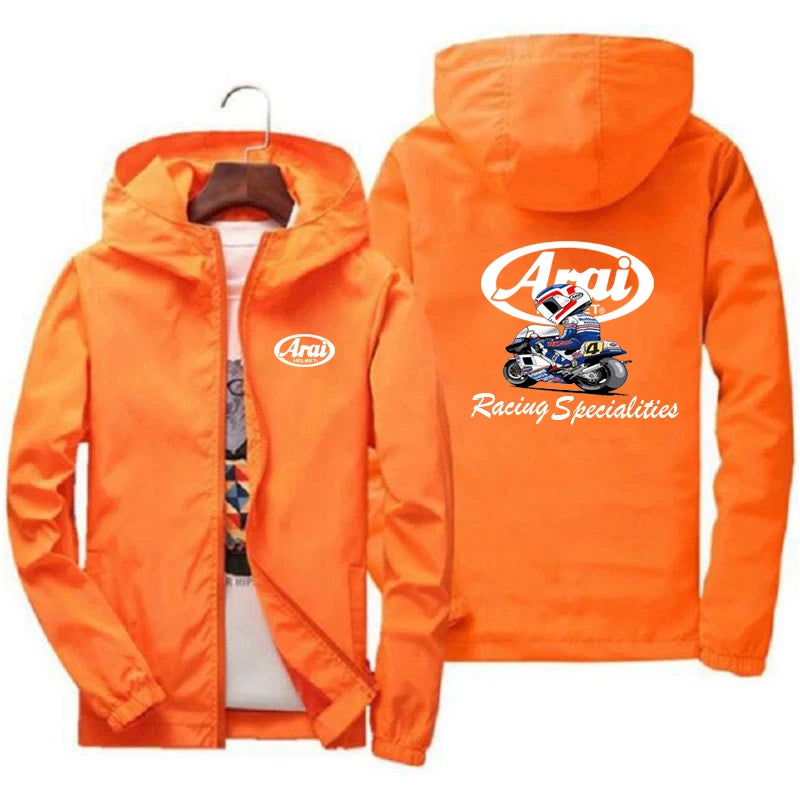 2024 Spring and Autumn New Arai- Men's Baseball Shell Set Casual Hip Hop Style Hunter, Motorcycle Jacket