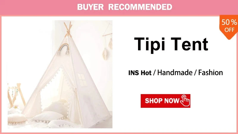 1.6M Kids Tent Play House Wigwam for Children Portable Child Tipi Tents Teepee Toddler Ball Pit Girl Castle Play Room Teepee