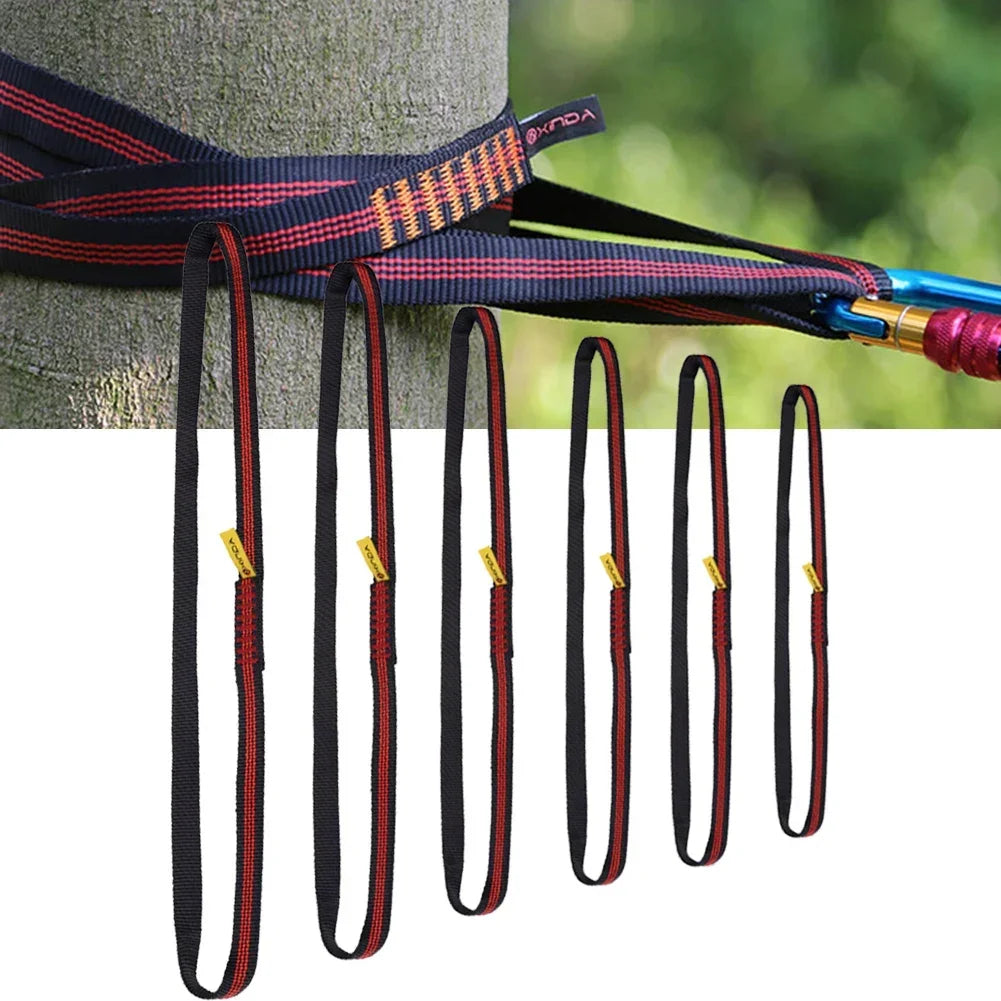 Multi-role Climbing Bandlet Polyester Webbing Strap Sling Bearing Cord For Rock Climbing Tree Arborist Mountaineering Equipment