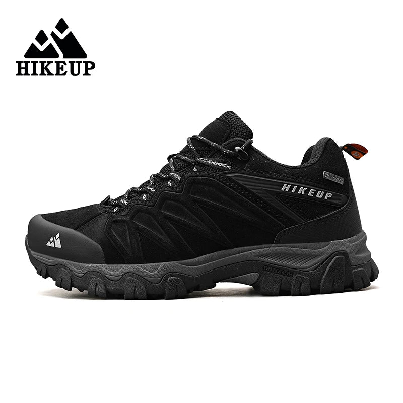 HIKEUP Non-slip Wear-Resistant Outdoor Hiking Shoes Breathable Splashproof Climbing Men Sneaker Trekking Hunting Tourism