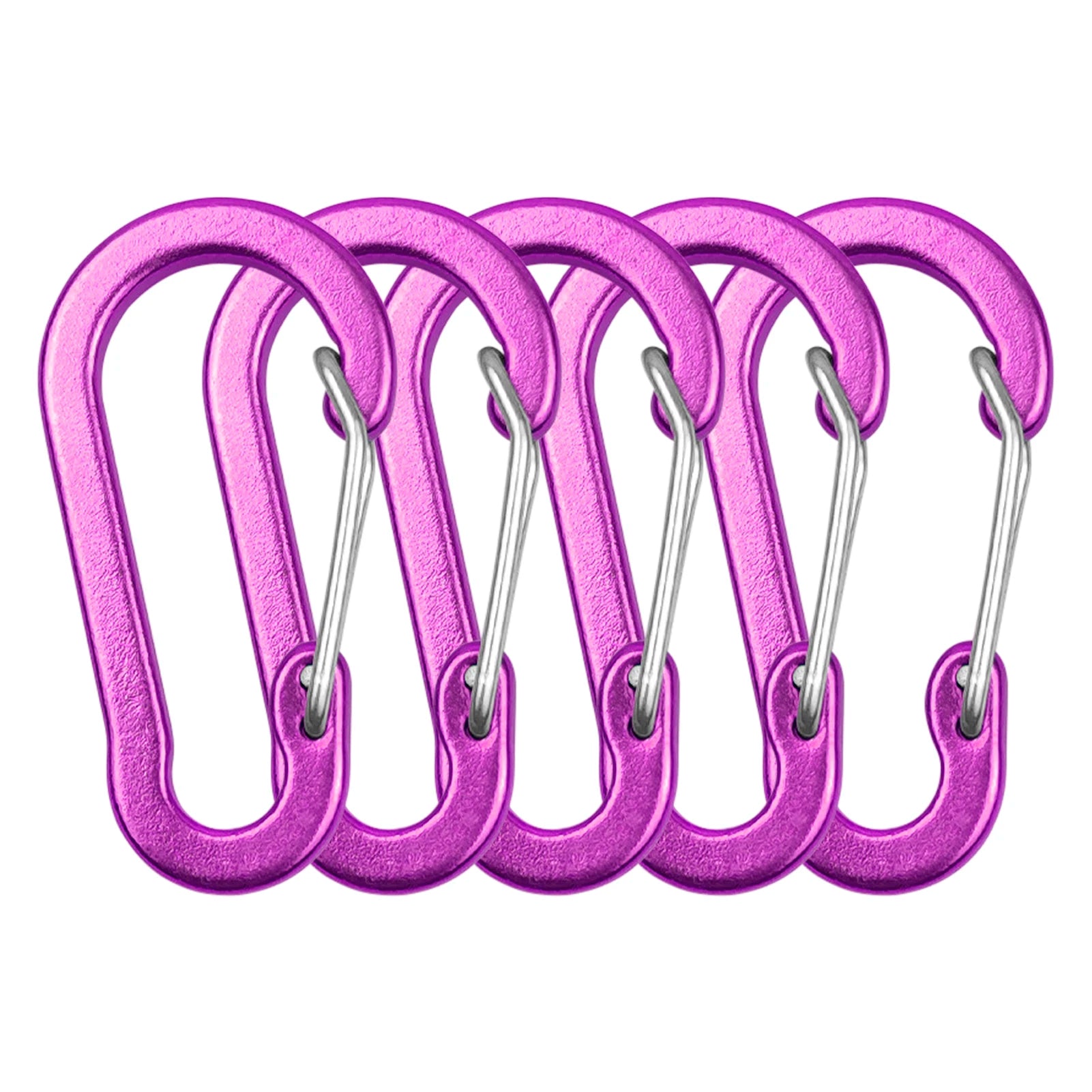 10 Pack / 5 Pack Carabiner Clips Mini Aluminum Alloy Keychain Carabiner Clip D Rings for Camping Hiking Fishing Backpacking