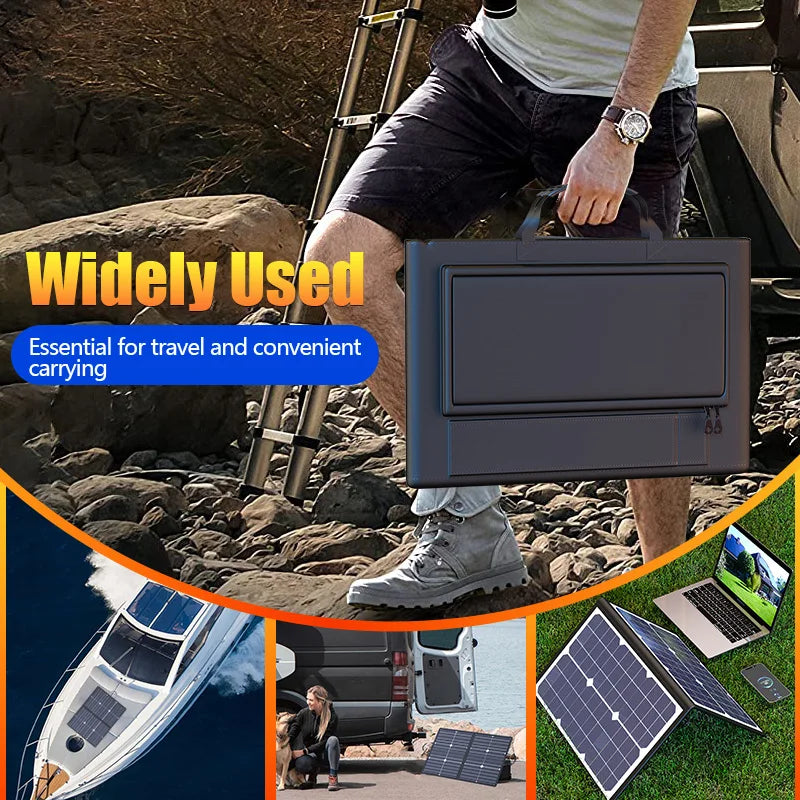 1000W  Solar Panel Kit Complete Camping Foldable Solar Power Station  Portable Generator Charger 18V for Car Boat Caravan Camp