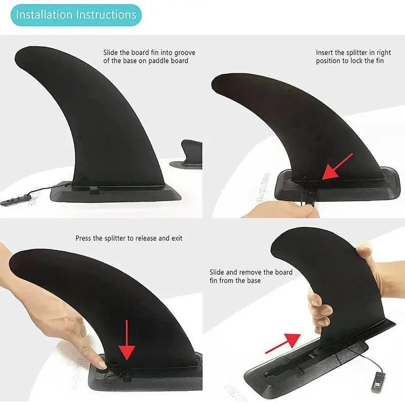 22*18CM/8.66*7.09IN Surf Water Wave Fin SUP Accessory Stand Stablizer Central Side Paddle Slide-in Surfboard Board Fin Fin R2B0