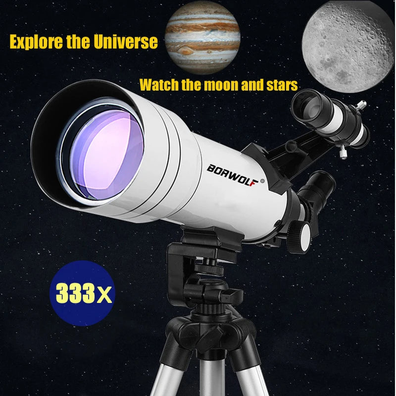 BORWOLF 40070 Professional High-definition Astronomical Telescope 333X To See The Moon and Stars Bird Watching Monocular