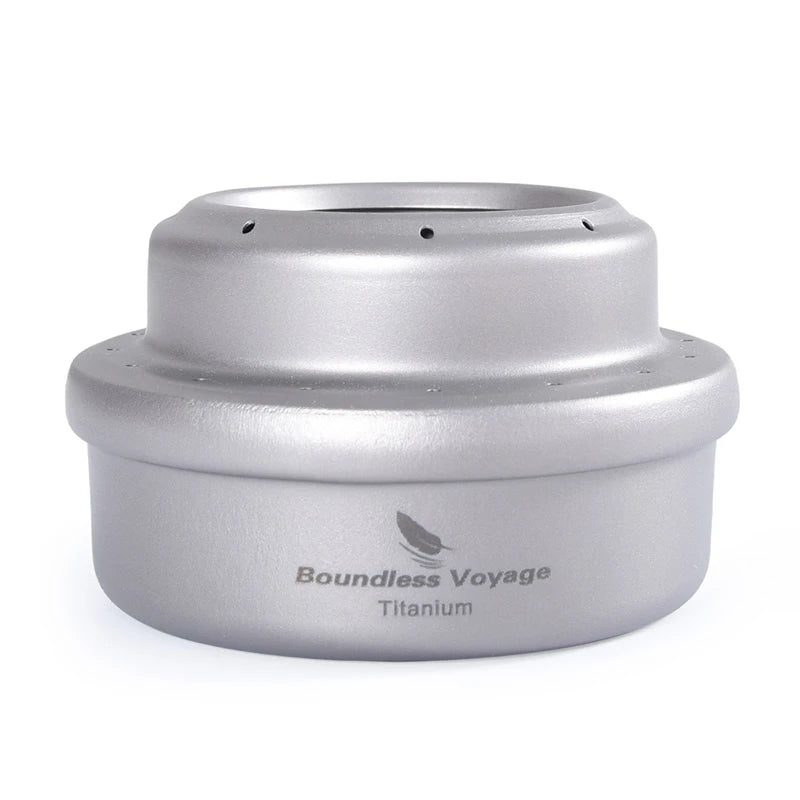 Boundless Voyage Alcohol Stove Titanium Burners Liquid Spirit Alcohol Furnace Ultralight Outdoor Camping Backpacking Cookware