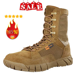 Lightweight Men's Tactical Shoes Combat Boots Training Lace Up Waterproof Outdoor Botas Hiking Breathable Shoe