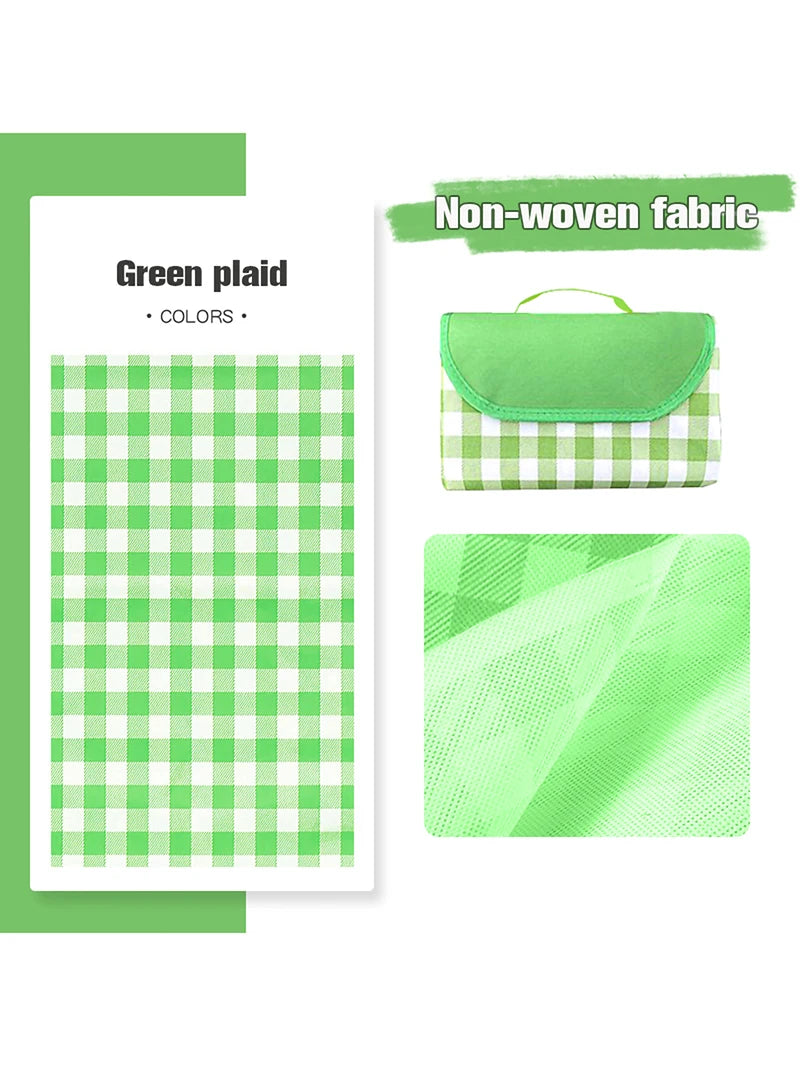 1PC Foldable Picnic Mat Portable Sand Beach Mats Non-woven Fabric Thicken Tent Camping Blanket Pad Moisture-proof Outdoor Picnic