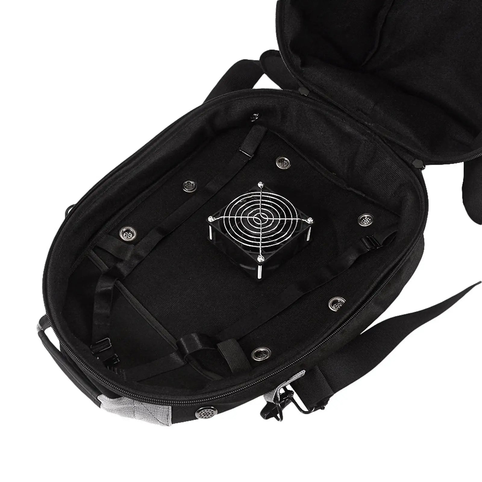 Motorcycle Helmet Bag Cooling Fan for Daily Commuting Mountaineering