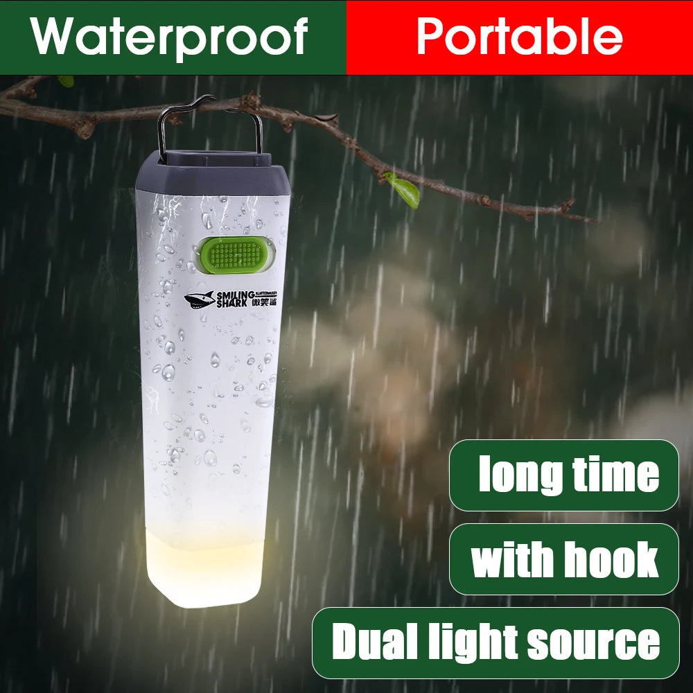 Powerful Mini LED Flashlight Power Bank 2 In 1 Waterproof Ultra Bright Torch Lamp USB Rechargeable Outdoor Camping Lamp Lantern