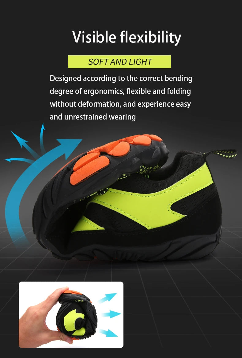 Men's And Women's Hiking Outdoor Sneakers Climbing Indoor Fitness Yoga Cycling Shoes Suitable For Home, Camping, Fishing