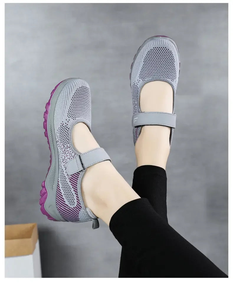 Summer Women's Casual Shoes High Quality Platform Soft Sole Outdoor Hiking Shoes Lightweight Anti Slip Fitness Sneakers Shoes