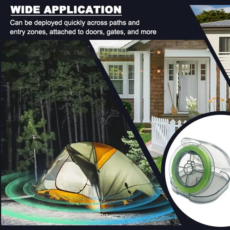 Perimeter Trip Alarm Trip Wire Alarm Device Camping For Tenting Flame Resistant Strands Trip Wire For Fishing Sewing