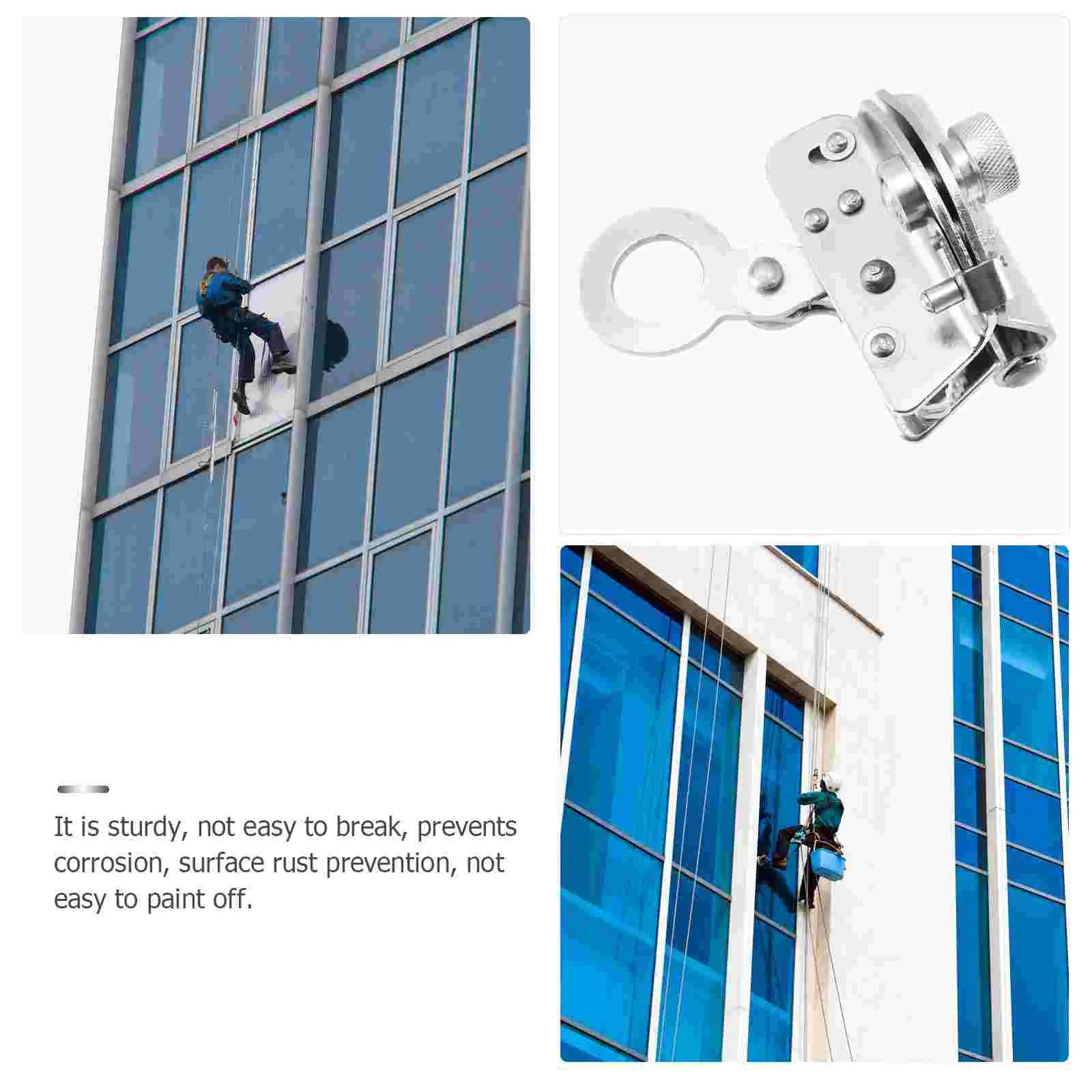 Exterior Wall Cleaning Safety Rope Self-Locking Device Climbing Slow-Down Safety Lock Safety Rope Anti-Fall Self-Locking Device