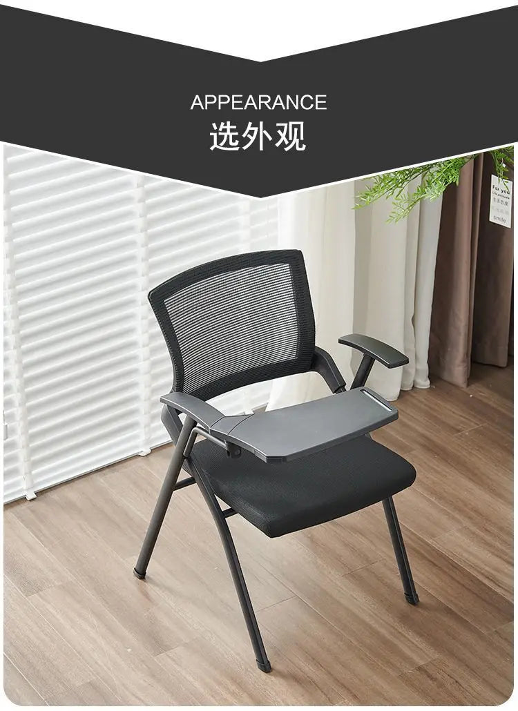 Folding Training  Conference Room Chair, Training Class Chair, Folding Office Chair, Folding  with Table Board