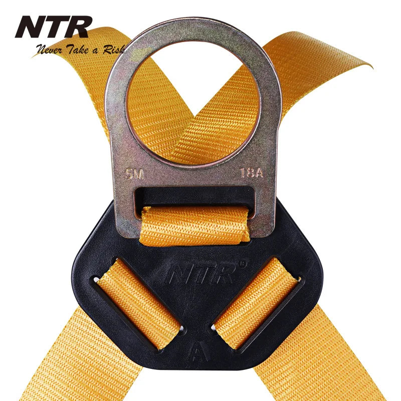 Fall Arrest Rock Climbing Harness Aerial Work Safety Belt Outdoor Full Body Anti Fall Protective Gear