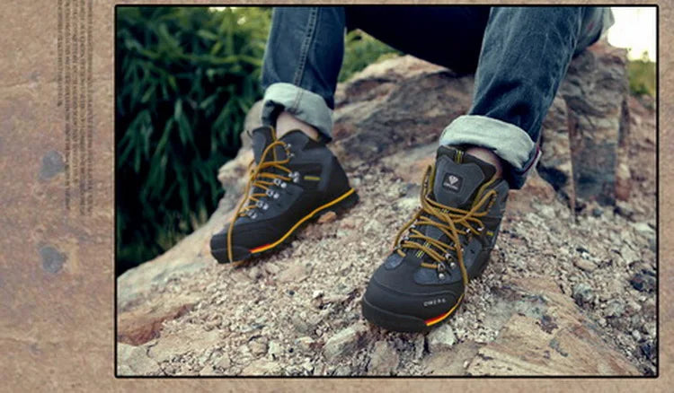 2023 Men Outdoor Ankle Boots Waterproof Sports Shoes Mountain Climbing Classic Footwear Leather Sneakers Hiking Boots Fashion