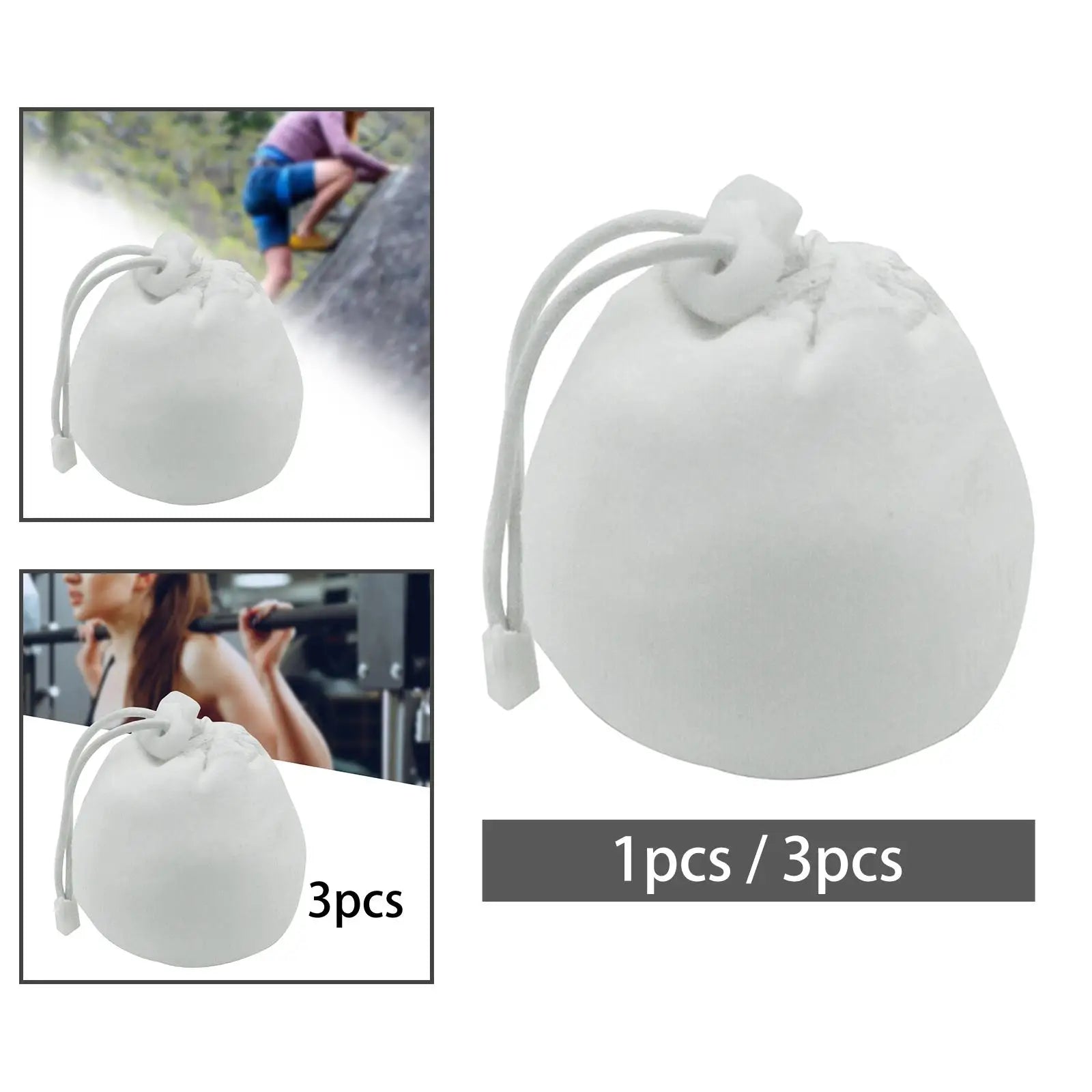 2-4pack Chalk Bag Drawstring Pouch Equipment for Rock Climbing Sports Training 1