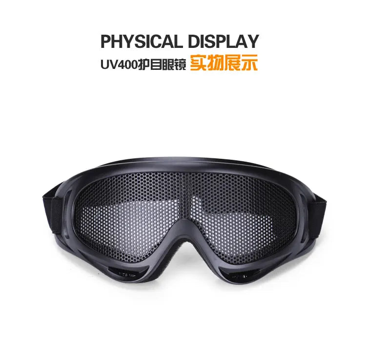 Tactical Goggles Fits Helmet Windproof Anti Fog Ultraviolet-proof CS Outdoors Mountaineering Camping Cycling Goggles Waterproof