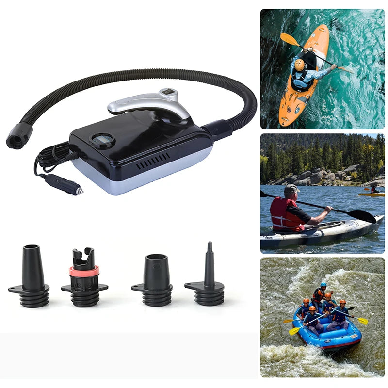 20PSI SUP Electric Boat Air Pump Surfboard Paddle Compressor High Pressure Car Tire Tyre Inflator Surfing Board Mattress