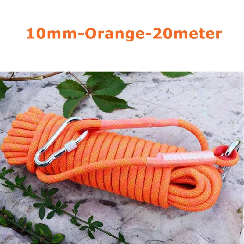 10M 20M Outdoor Auxiliary Ropes Floating Climbing Rope 10mm 12mm Dia High Strength Cord Safety Rope Trekking Hiking Accessories