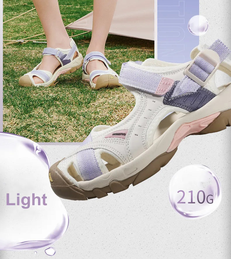 HUMTTO Summer Hiking Shoes Outdoor Sandals for Women Breathable Water Beach Womens Sandals Camping Climbing Aqua Sneaker HT-9602