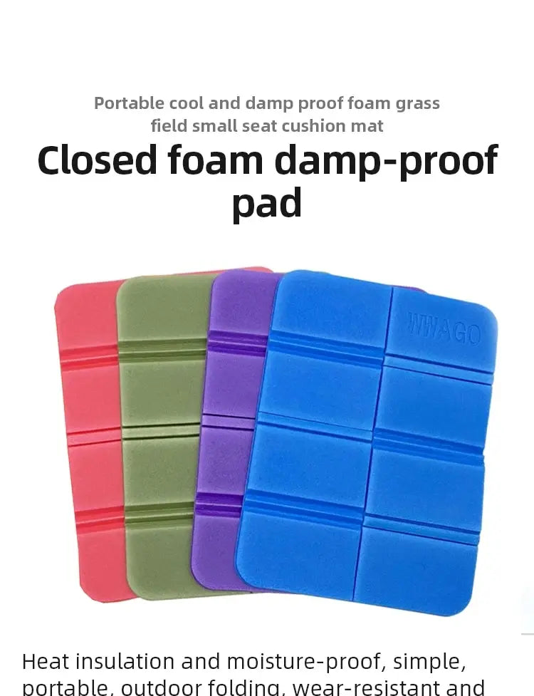 Foam XPE Folding Cushion Beach Camping Portable Moisture Proof Mats Outdoor Portable Waterproof Small Picnic Pad 6 Colors