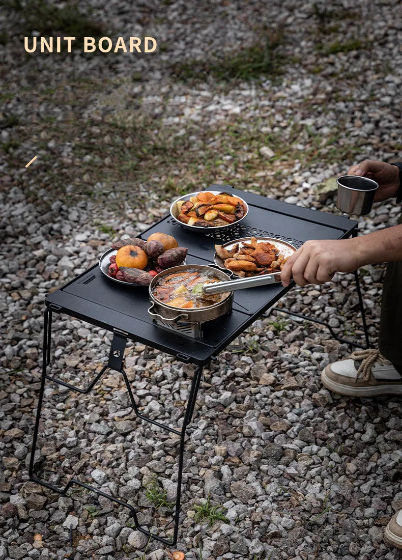 CAMPINGMOON CK-3650-T38 Bridge Table Picnic Combination Tactical IGT Table Camping Lightweight Portable Outdoor Folding Table