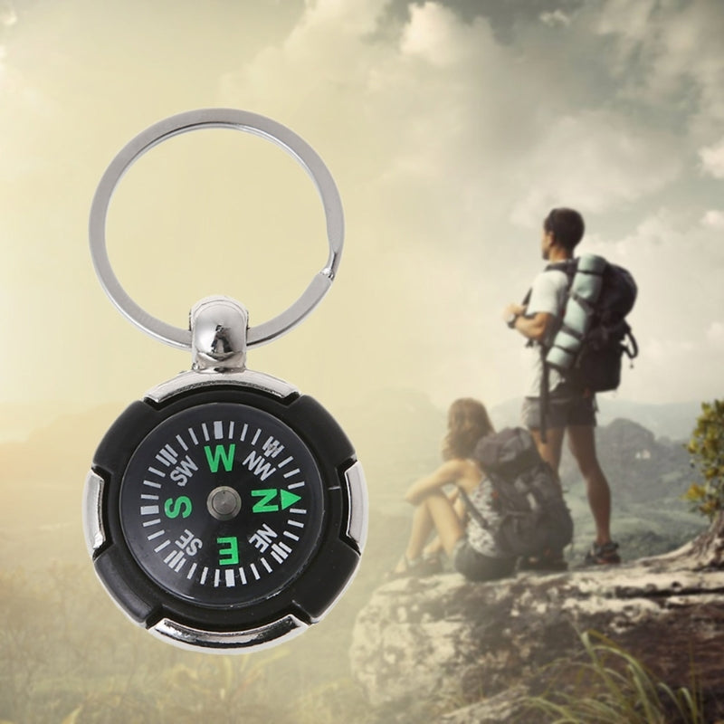 Outdoor Camping Hiking Mini Compass Navigator Portable Keychain Survival Tool