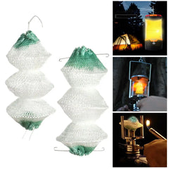 4PCS Gas Lantern Mantles Kerosene Gas Lamp Cover Durable Mesh Camping Lamp Pressure Lamp Mantles Spare Parts Outdoor Safe Tools