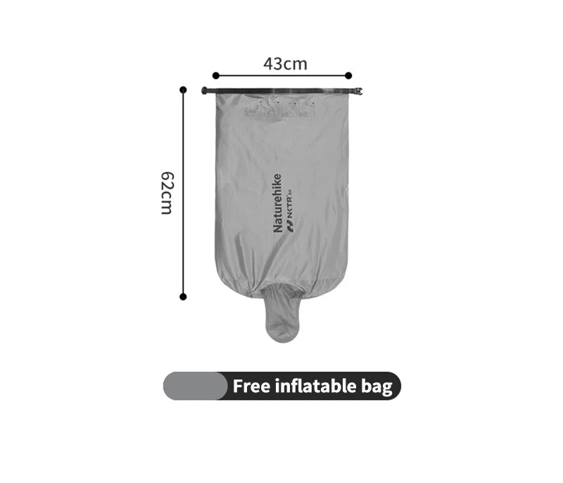 Naturehike Camping Inflatable Mattress 5.8 High R Value Ultralight Moisture-proof Mat Outdoor Hiking Travel Beach Sleeping Pad