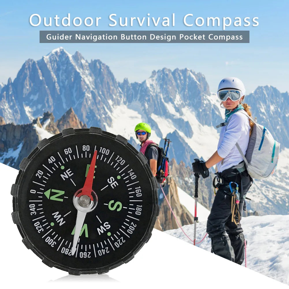 Camping Hiking Compass Portable Mini Precise Compass Practical Guide for Outdoor Camping Hiking Navigation Survival Compass