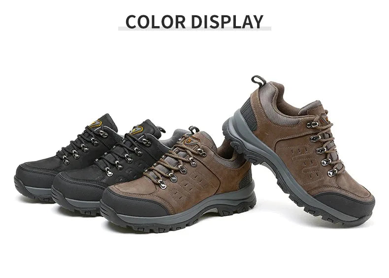 GOLDEN CAMEL Hiking Shoes Waterproof Outdoor Male Sneakers Military Tactical Boots Leather Trekking Shoes for Men 2023 Autumn