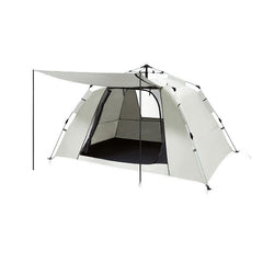 2-in-1 Portable Folding Camping Tent and Canopy with Thick UV-Protective Black Coating