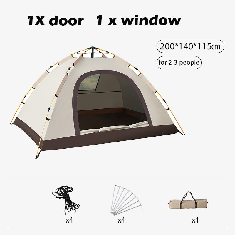 💝Auto-Open Waterproof Sunproof Tent - Portable, Mosquito-Proof Camping Shelter