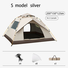 💝Auto-Open Waterproof Sunproof Tent - Portable, Mosquito-Proof Camping Shelter